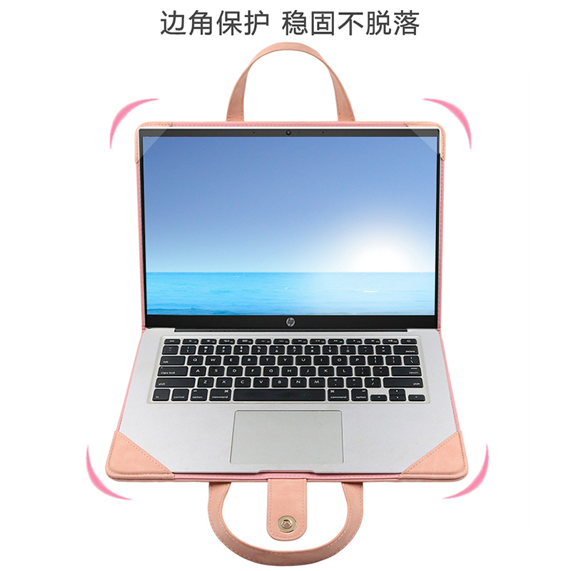 适用微软Laptop Go 12.4寸笔记本电脑包laptop2/3/4保护皮套13.5寸手提女士便携内胆书本式软壳男商务公文包