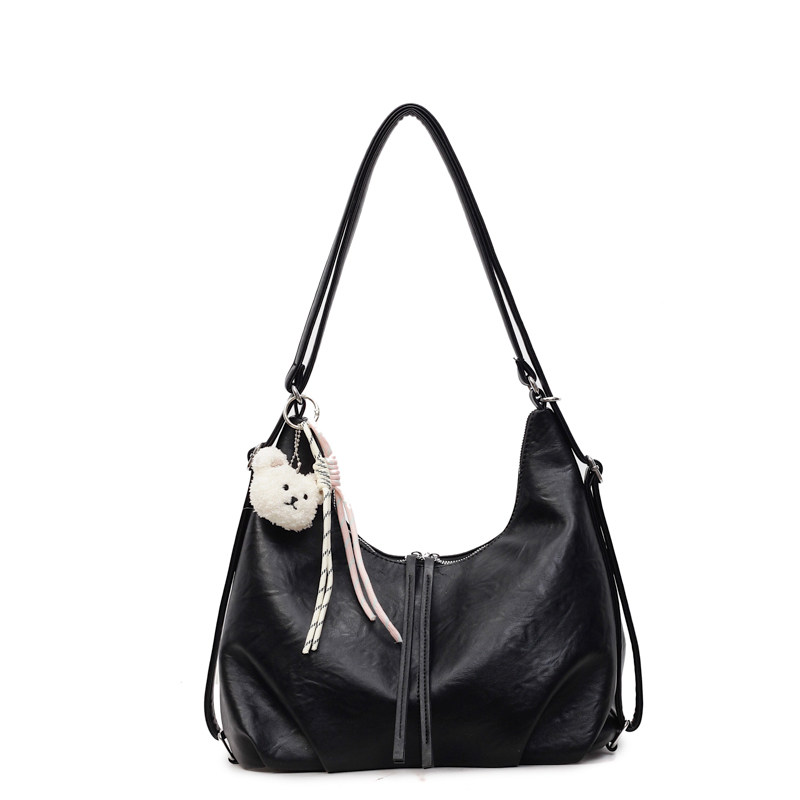 【单肩双肩两用包】褶皱大容量托特包2025新款潮百搭上班通勤包,淘宝优惠券,粉丝福利购,淘宝优惠卷