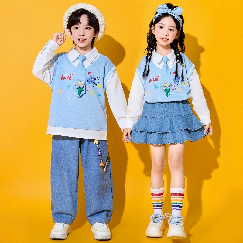 小学生运动会开幕式班服儿童啦啦队秋演出服元旦学院风合唱表演服,淘宝优惠券,粉丝福利购,淘宝优惠卷