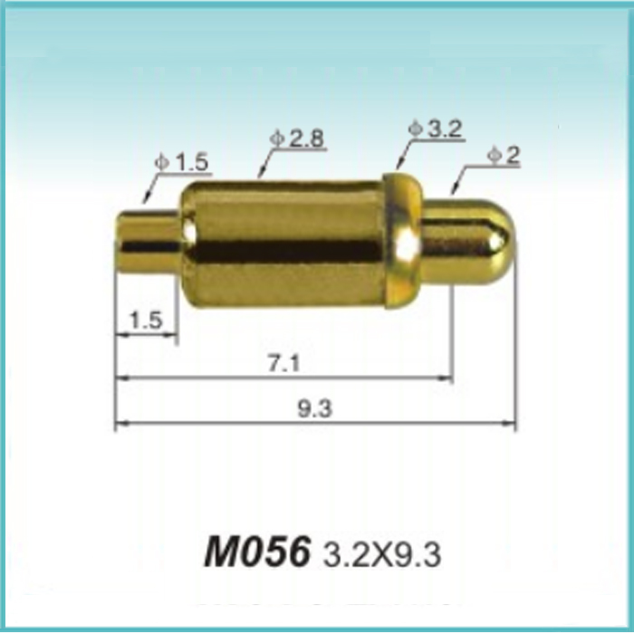 大电流pogopin充电弹针导电铜针弹簧触点伸缩接触片M492弹簧顶针 - 图1