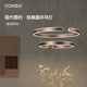 Xinteri Gold Lock Living Room Chandelier Light Luxury Circle Lamp Mid-century Cream Style Dining Room Lamp French Bedroom