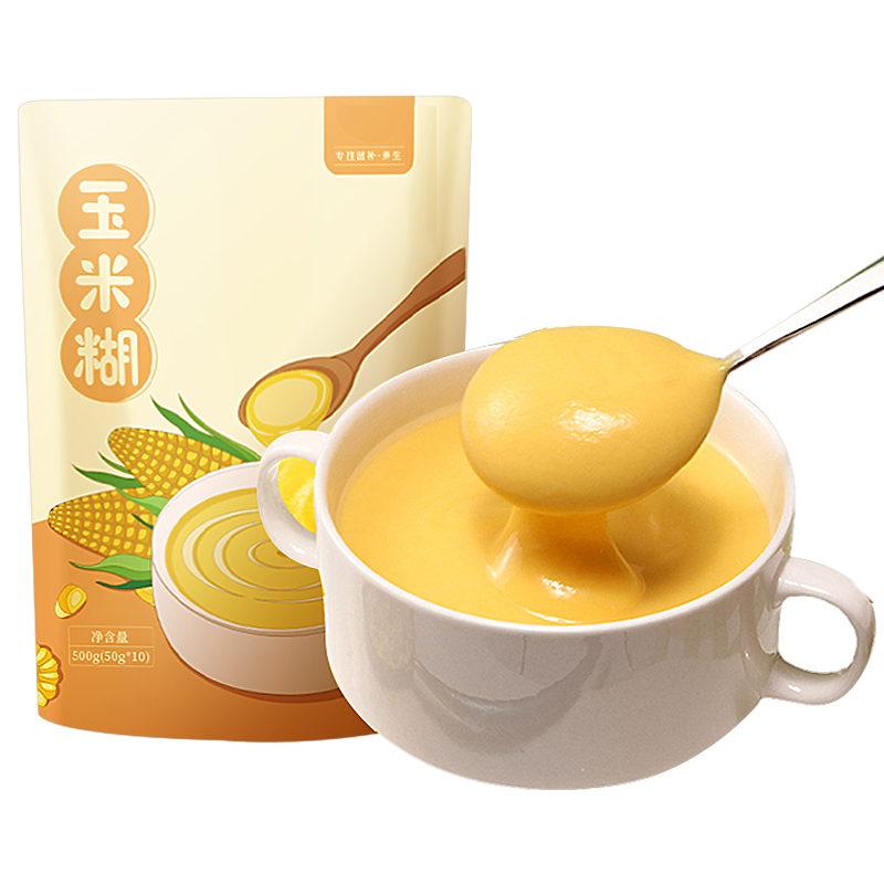 玉米糊无糖精低脂即食小包袋冲饮 绿润堂天然粉粉食品