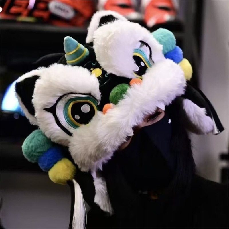 醒狮头盔套毛绒滑雪电动摩托车骑行头盔套可爱保暖帽子饰配护耳,淘宝优惠券,粉丝福利购,淘宝优惠卷