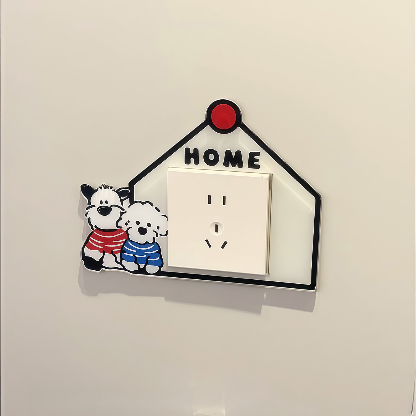 可爱开关贴插座边框2025年新款套亚克力高颜值遮丑有趣的墙面装饰,淘宝优惠券,粉丝福利购,淘宝优惠卷