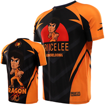 MMA Gou Custom UFC Percussion Training Children Sports Boxing Suit Short Sleeves T-shirt Tai Boxing BRUCE LEE