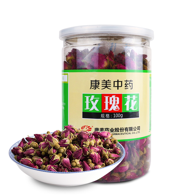 康美药业 玫瑰花 干玫瑰 红玫瑰花茶 瓶装中药饮片 旗舰店正品 - 图1