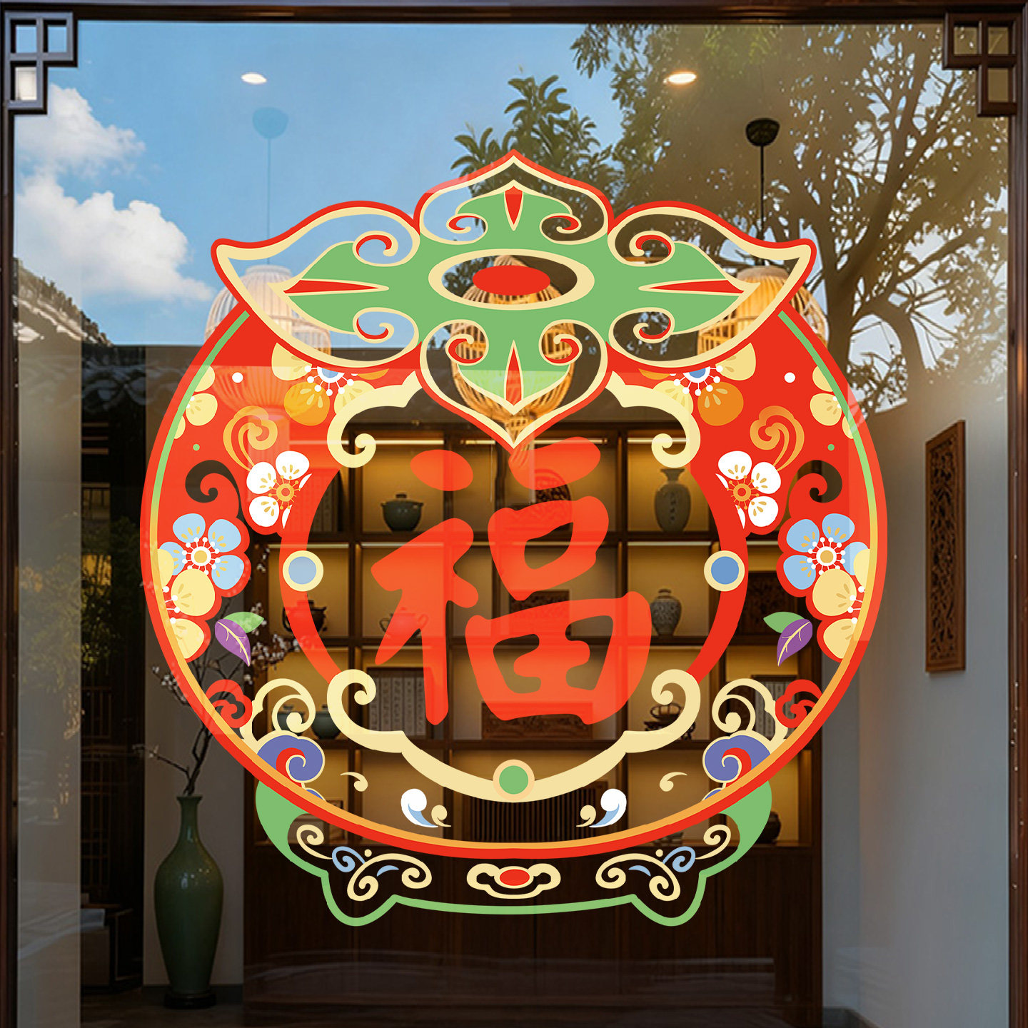 新年装饰贴纸福禄葫芦窗花玻璃门静电贴好运橱窗窗贴马年春节布置,淘宝优惠券,粉丝福利购,淘宝优惠卷