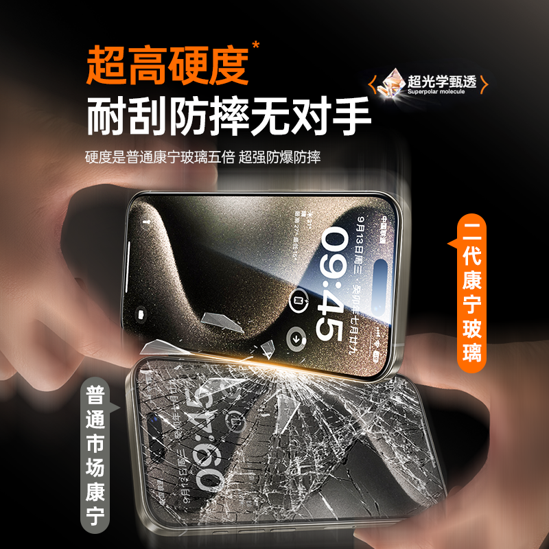 适用iPhone15/14Promax防偷窥钢化膜13苹果15Pro手机膜11/12康宁x无尘仓plus磨砂XR防尘s新款秒贴ip贴膜神器-图3