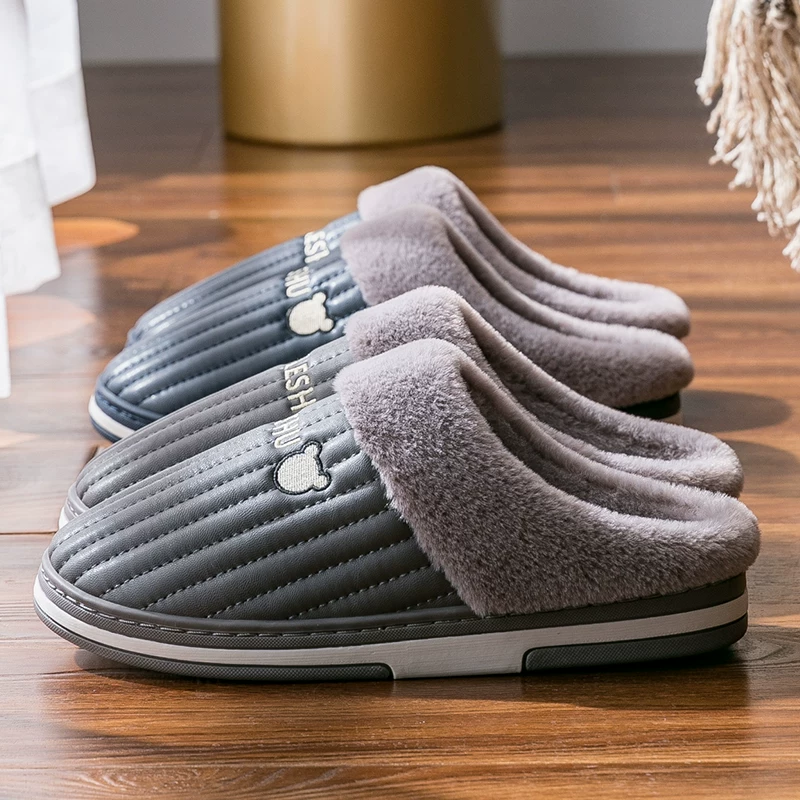 Men's polyurethane winter keep warm non-slip slippers, 2021 years