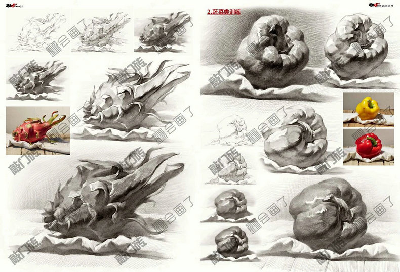 联考之王2素描基础2021敲门砖会画了李彪二入门几何知识提升单个几何体组合静物单体水果蔬菜范画临摹训练基础素描书 - 图2