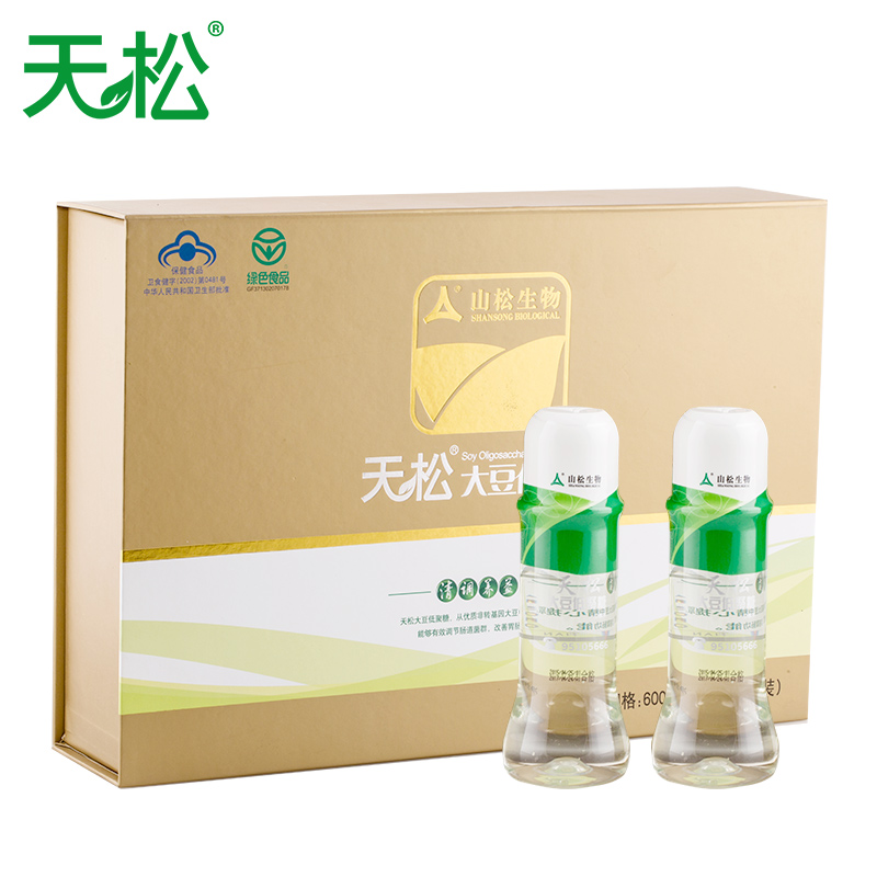 天松大豆低聚糖300Ml*2瓶/盒便秘润肠调理肠胃成人孕妇儿童益生元 - 图0