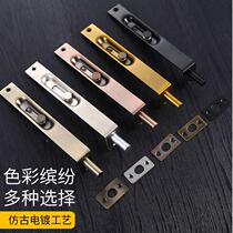 Dark pins stainless steel thickened heaven and earth double door open door burglar doors and windows concealed wooden door fireproof dark door bolt hardware