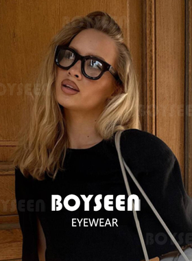 马师傅同款黑粗框眼镜可配度数