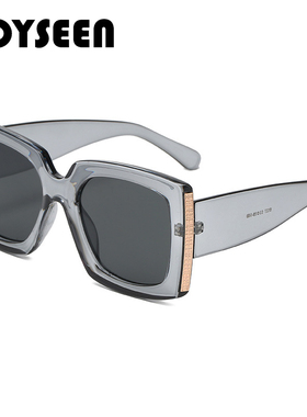 欧美复古金边太阳镜防紫外线女