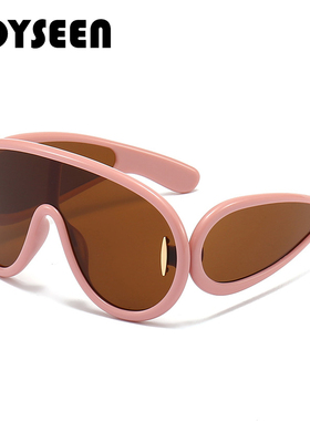 连体墨镜个性嘻哈街拍欧美