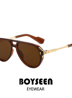 韩版飞行员太阳镜男可配度数