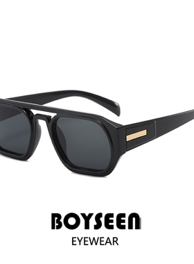 潮牌学院风粗框眼镜男可配度数