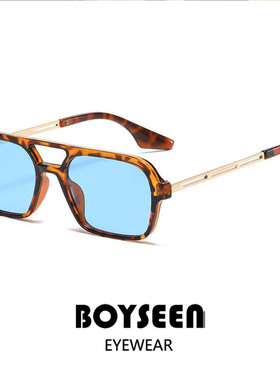 美式细框眼镜休闲黑框平光镜