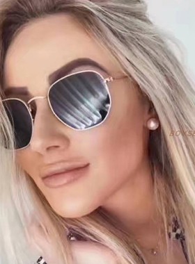 多边形小框墨镜可配度数