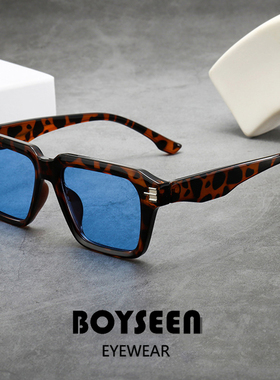 美式潮牌大框方形墨镜男