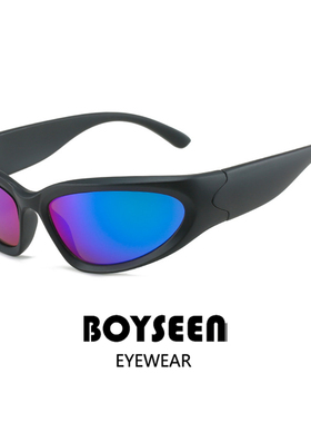 千禧风朋克运动感太阳镜男女