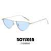 European and American trendy new triangle sunglasses, fashionable metal frame sunglasses, travel street photography, concave shape glasses, sun protection