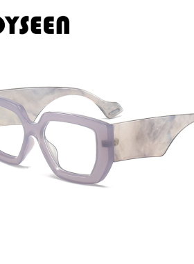 欧美风粗框高克重大框眼镜女