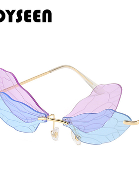 春日蜻蜓造型眼镜仙女出片眼镜