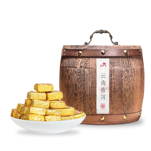约70颗原味熟普小沱茶 普洱茶熟茶老茶易武小金砖 百花岭茶叶 - 图3