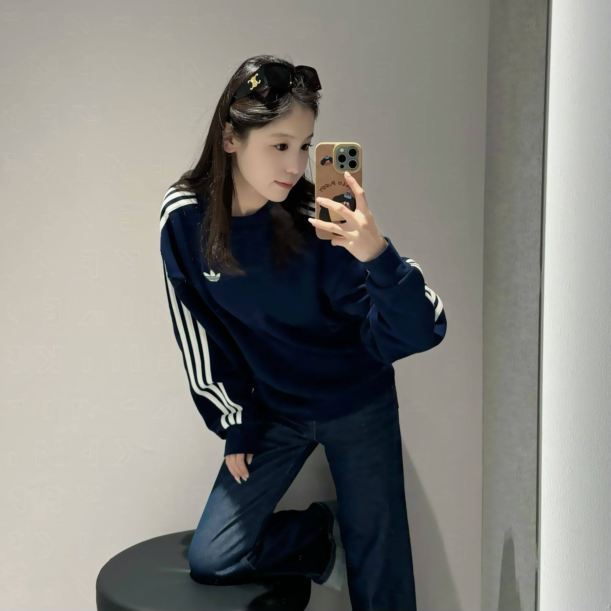 adidas阿迪达斯三叶草男女针织运动休闲时尚百搭卫衣套衫KG3899,淘宝优惠券,粉丝福利购,淘宝优惠卷