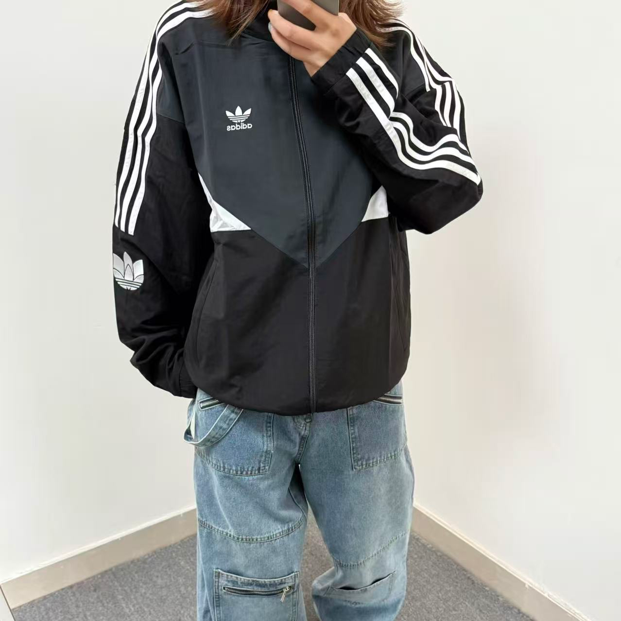 Adidas阿迪达斯U BLOCK JKT男女运动休闲夹克外套KC3114,淘宝优惠券,粉丝福利购,淘宝优惠卷