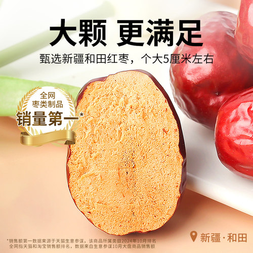 新疆红枣特级和田大枣零食特产大红枣子蜜枣干果礼盒正品旗舰店 - 图0