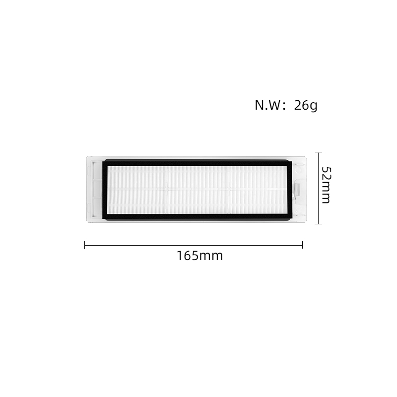 适配小米米家扫地机器人配件滤网1S/SDJQR01RR石头T6/T7/S55滤芯