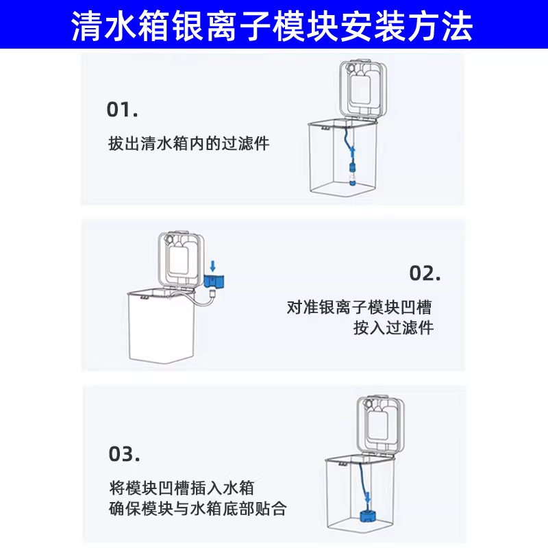 配科沃斯扫地机器人银离子除菌模块T30水箱配件X1/T10/T20 PRO/X2 - 图3