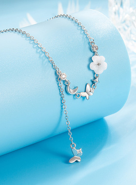 森系小清新蝴蝶飞舞花朵手链甜美