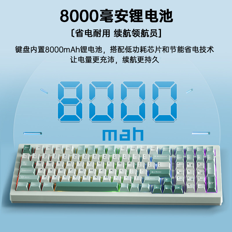 狼途F99机械键盘三模客制化无线蓝牙电脑办公游戏电竞专用热插拔