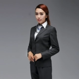 Shanghai Shangqi Volkswagen 4S Work Works осенью и зимняя глубокая серая (темно -зеленый) женские костюмы для работы одежда для одежды костюмы западные брюки