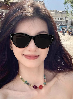 猫眼墨镜可套近视镜女款方圆脸开车夹片套镜偏光太阳眼镜防紫外线