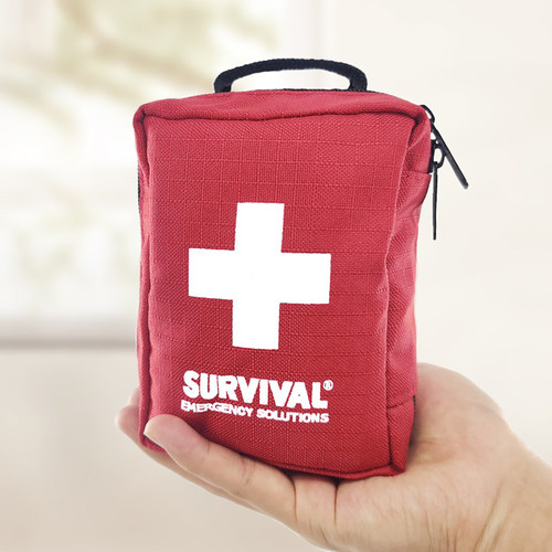 SurviVal生存者户外便携应急救生包红黑双色可选外贸同款自带配置 - 图1
