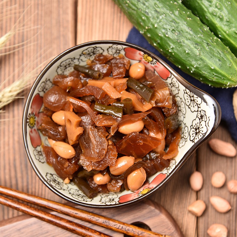 保定槐茂酱菜酱香什锦菜下饭开胃小咸菜花果仁花生腌制泡菜小包装 - 图2