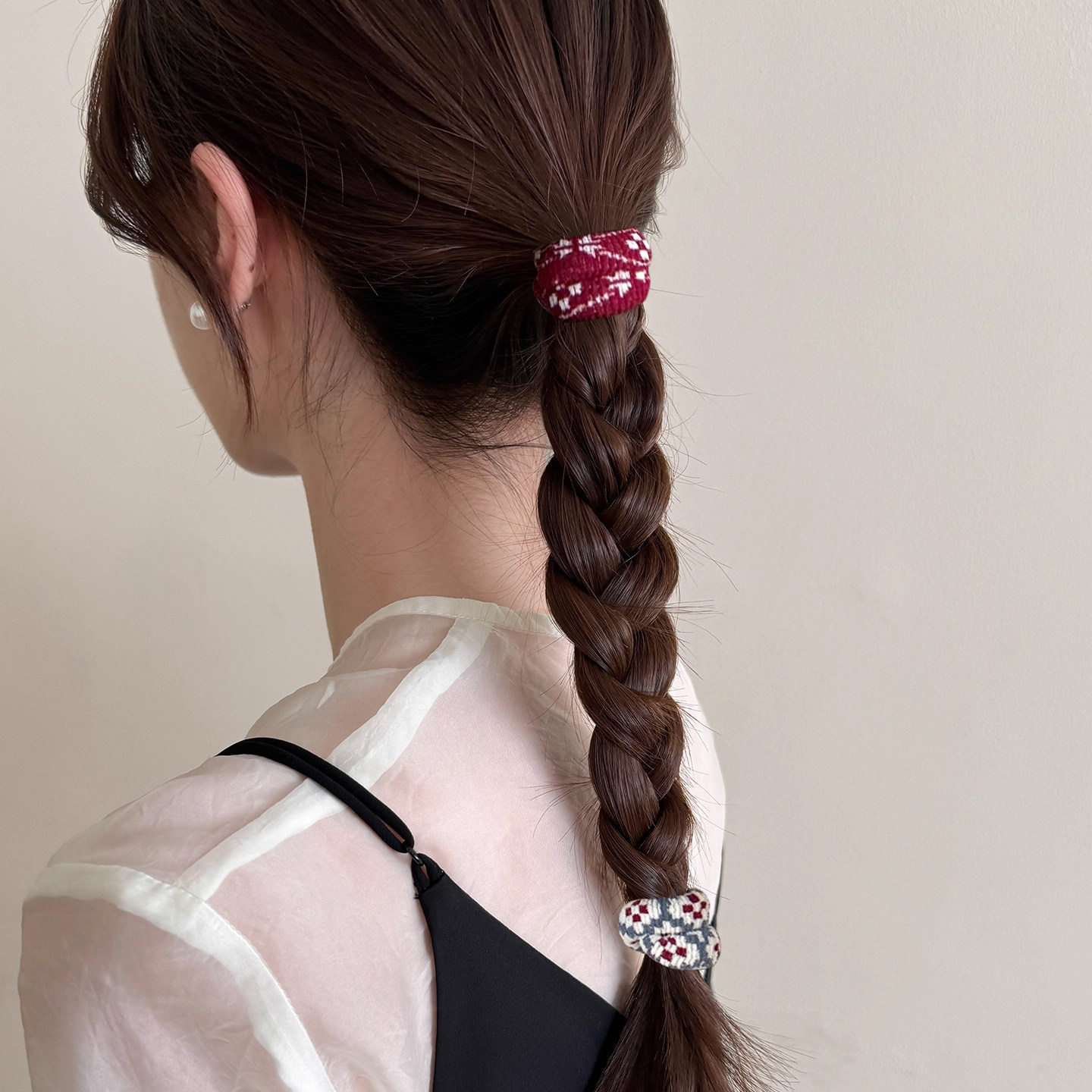 秋冬复古彩色发绳高弹力无接缝发圈头绳女耐用马尾毛巾圈圣诞头饰,淘宝优惠券,粉丝福利购,淘宝优惠卷