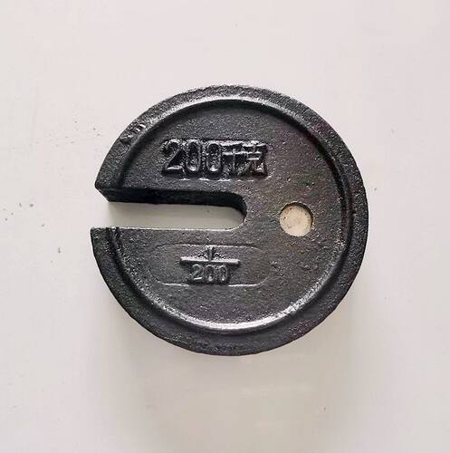 2000型2吨老式机械磅秤1/200秤砣50千克100公斤衡器配件称砣砝码 - 图1