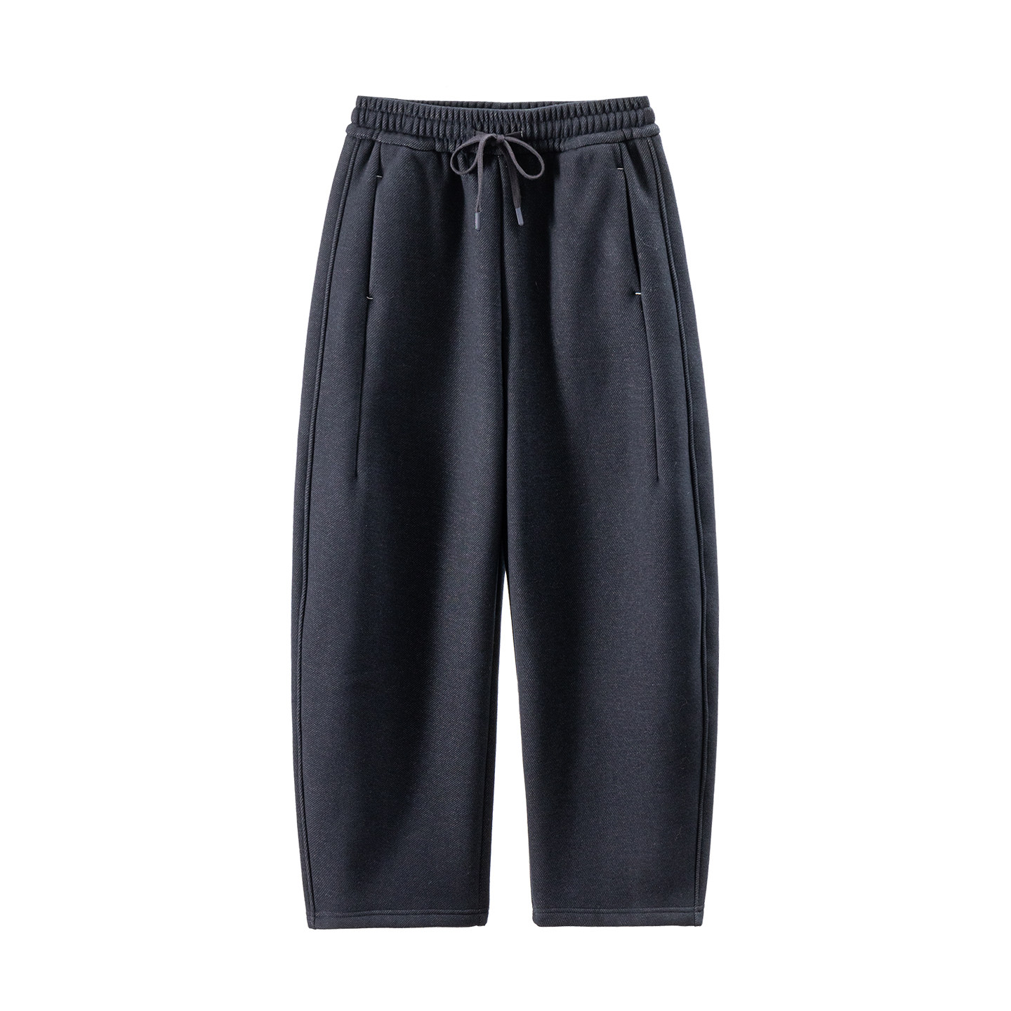 H春上7号 福利神裤 法G软垂含羊毛松紧腰加绒阔腿镰刀裤D女25I2特,淘宝优惠券,粉丝福利购,淘宝优惠卷