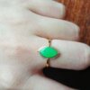 Natural Burmese Grade A Jadeite Ring Ice Jadeite