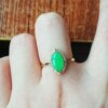 Natural Burmese Grade A Jadeite Ring Ice Jadeite