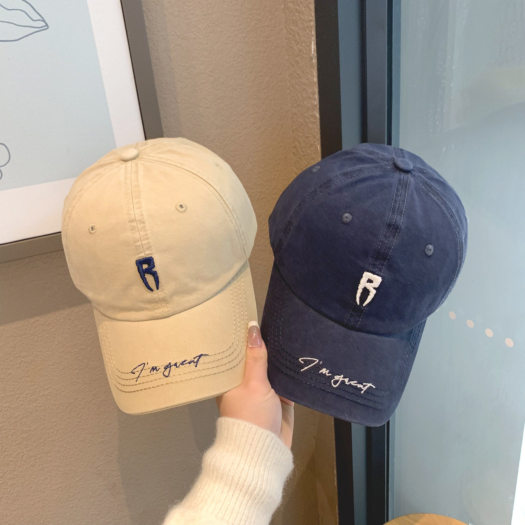 2026新款高品质水洗棉粉色棒球帽女韩版复古显脸小宽帽檐鸭舌帽男,淘宝优惠券,粉丝福利购,淘宝优惠卷