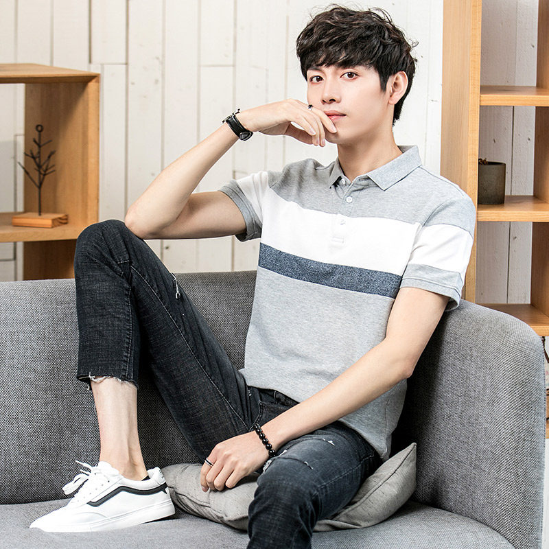 翻领短袖2020新款潮流潮牌polo衫 狼啸Polo衫
