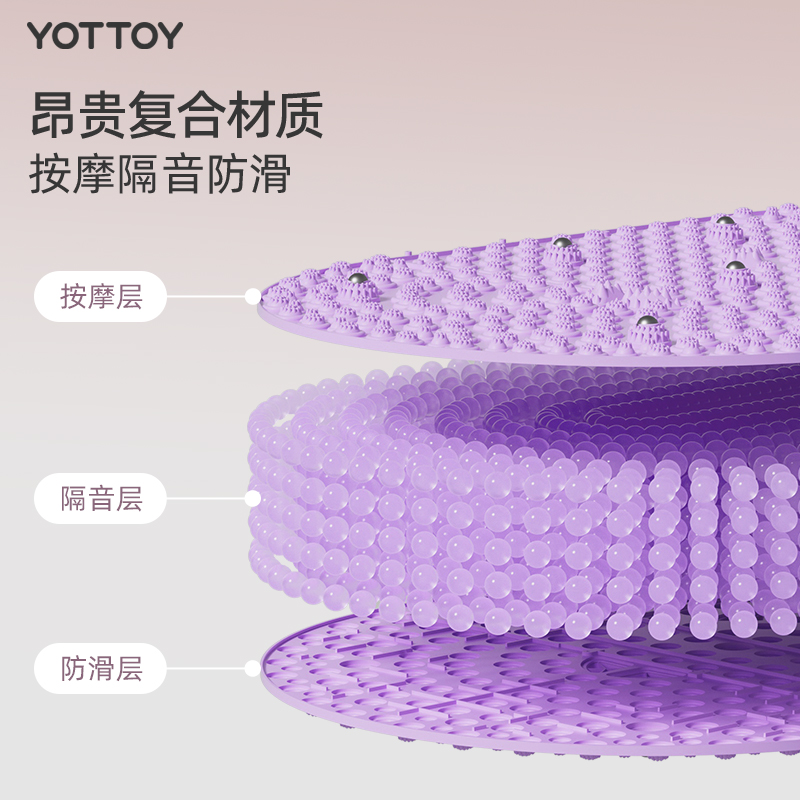 YOTTOY指压板超慢跑足底脚踩款按摩垫按摩器跑步垫趾压板中医减肥