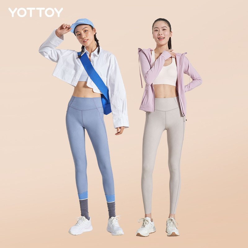 小蛮腰女外穿高腰提臀蜜桃臀瑜伽裤 yottoy瑜伽长裤