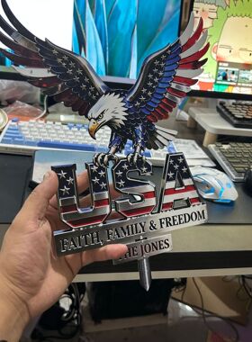 跨境American Eagle Metal Sign美国鹰金属标牌